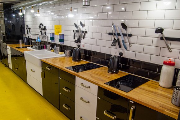 The Dictionary Hostel Kitchen
