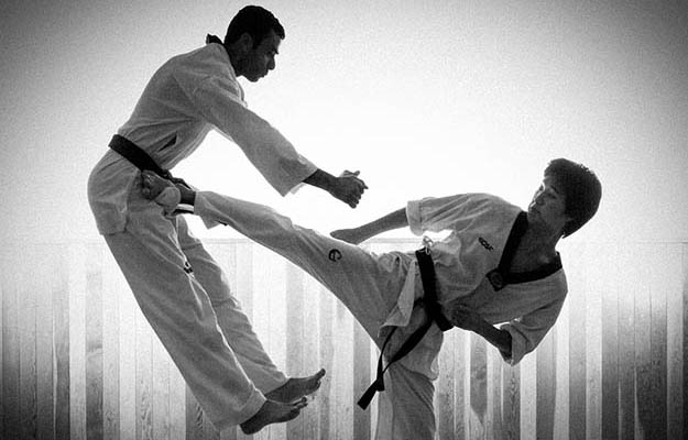 Taekwondo kicks can come in handy during street altercations
