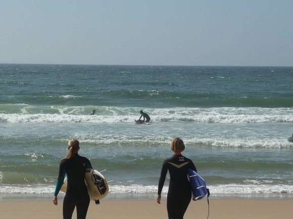 portugal beach yoga and surf