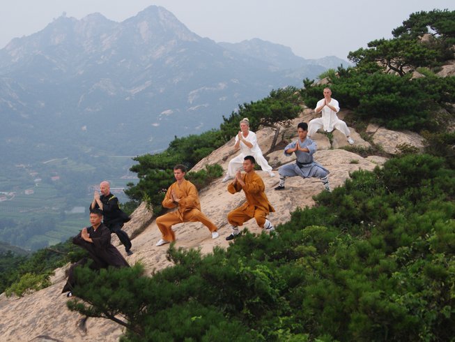 Kung Fu training in the Chinese mountains