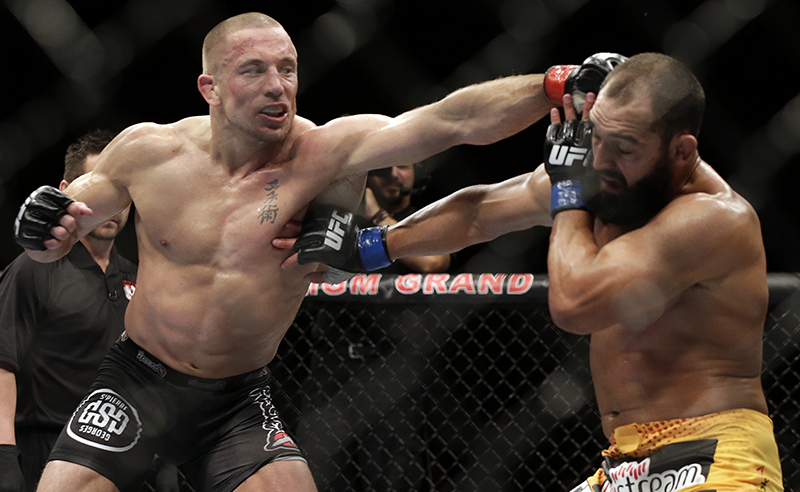 George St. Pierre in action