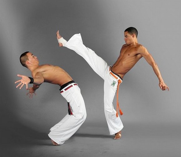Capoeira fighters