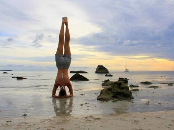thailand beach yoga
