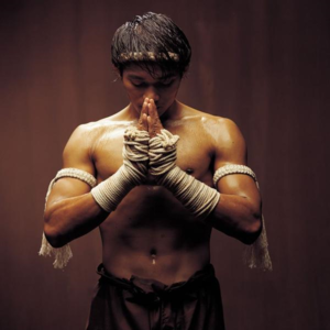 Tony Jaa in Muay Thai stance