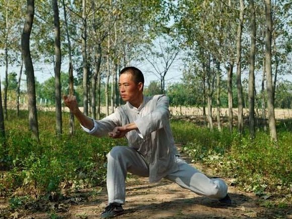 A Kung Fu practitioner in China